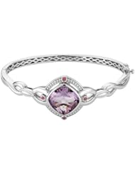 Amethyst and Pink Tourmaline Bangle