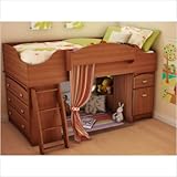 Imagine Storage Loft Bed with Ladder in Cherry Imagine Storage Loft Bed with Ladder in Cherry