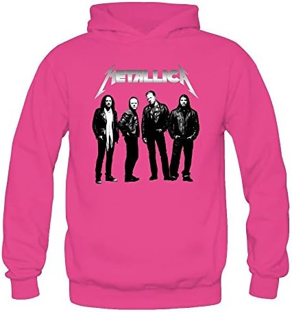 Hahw Cool METALLICA Poster 2016 Hoodie for Woman 100% Cotton Pink XL