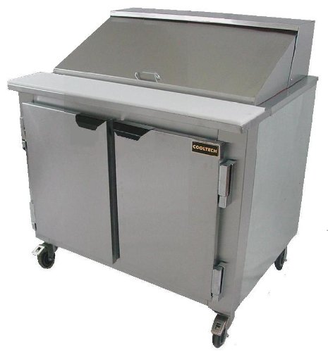 Cooltech Refrigeration 36-inch 2 Doors Refrigerated Sandwich Salad Prep Table 36