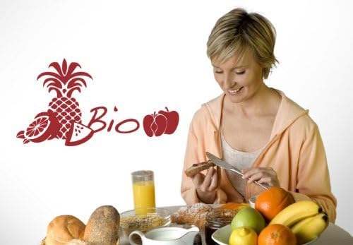 Wall Vinyl Sticker Decals Decor Art Kitchen Design Mural Words Sign Quote Bio Fruits Ananas (Z951)