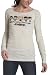 Harajuku Lovers Juniors' Cuckoo Lineup Long Sleeve Tee,Oatmeal Heather,X-Large