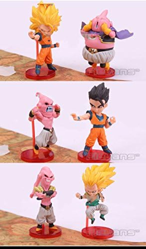 Anime Cartoon Dragon Ball Z Majin Buu Gotenks Saiyan Son Goku PVC Action Figures Collectible Toys 6pcs/set DBFG171