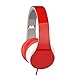 Intone I50 Mobile Stereo Headphones Headset with Microphone Earphones for Cellphone Smartphone Laptop Tablet Macbook Iphone headphones (Red)
