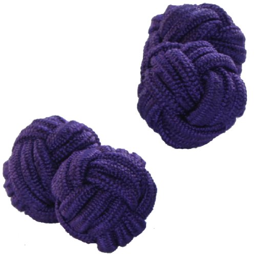 Purple Shade Silk Knot Cufflinks | Cuffs & Co