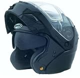 Gmax GM54S Black Modular Snow Helmet Dual Lens