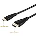 Mini HDMI to HDMI, CableCreation Coiled Mini-HDMI Male to HDMI Male Converter Adapter Cable, Support 3D, 1080P Resolution, 1~4 Feet/ Black