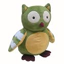 Lambs and Ivy Enchanted Forest Plush Owl, Green