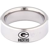 Team Titanium Green Bay Packers Logo Ring