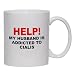 HELP! MY HUSBAND IS ADDICTED TO CIALIS Mug for Coffee / Hot Beverage (choice of sizes and colors)
