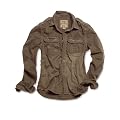 Surplus Raw Vintage Checkered Hemd oliv/bronze langarm