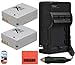2 Pack Of NB-10L Batteries And Rapid AC DC Charger for Canon PowerShot SX40 HS SX40HS SX50HS G15 G16 G1X Digital Camera + More!!