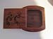 Heartwood Creations -Petroglyphs Collection 2" Padauk "Kokopelli" engraved Wood Pill / Snuff box