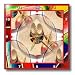Susan Brown Designs Hats and Music Mexican Style Wall Clock, 10 by 10-Inch