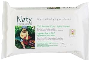 Nature babycare Eco-sensitive Lightly Scented Wipes, 70-Count (Pack of 10)