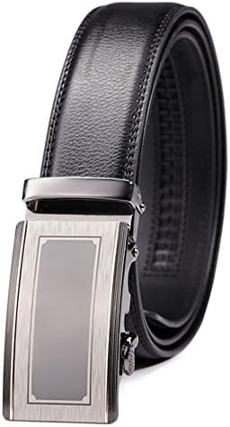 Men's Genuine Leather Belt Auto Buckle 35mm Micro-adjustable Belts A362