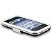 Snap-on Case compatible with Apple iPhone 3G / 3GS , Black with Chrome Stand