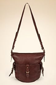 Autograph Leather Bucket Cross Body Bag