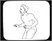 Decorated Mouse Pad with man, 