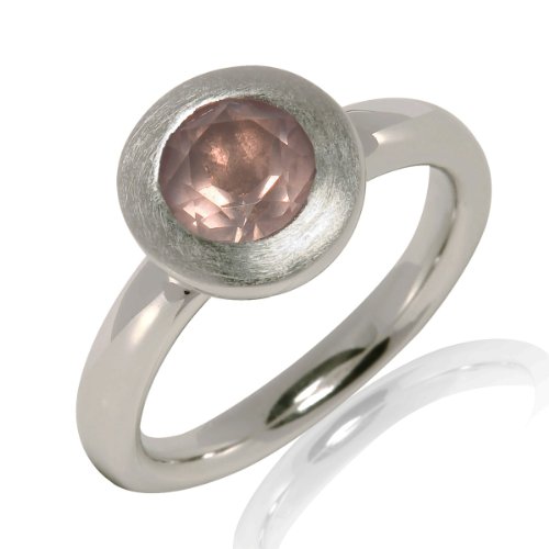 Pure Collection Damen-Ring Sterling Silber Rosenquarz Ros&eacute; Gr.58 (18.5) 60709015 58 Preisvergleich