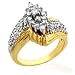 Jewelry : 10K Yellow Gold 1.00ctw. Diamond Ladies Fashion Ring