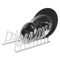White Wire Lid and Plate Holder