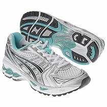 ASICS Women's GEL-Kayano 14 Size: 9.5, Width: 2A, Color: White/Turquoise