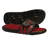 Men's Adidas Adissage FitFOAM Slide Tennis Sandal - Graphite/Red/University