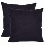 Microsuede 18-inch-by-18-inch Pillows, 2-pack