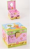 Image of Winnie the Pooh Design Musical Cube Shaped Jewellery Box