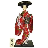 Geisha doll with wisteria