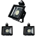AWHAO 　 LED センサーライト 50W 投光器 人感センサー搭載　 4000-4500 LM　長寿時間　 広角 防水　3セット