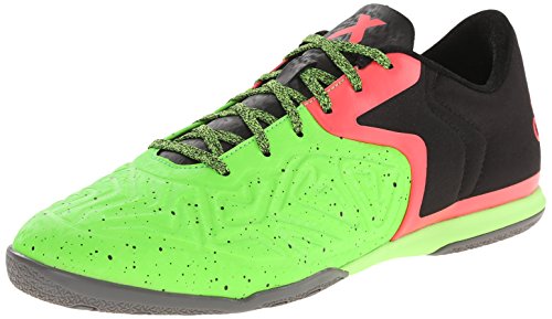 adidas Performance Men's X 15.2 CT Soccer Shoe, Core Black/Flash Red S15/Solar Green, 8 M US