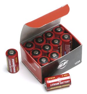 SF123A 3 volt Lithium Battery 12-Pack