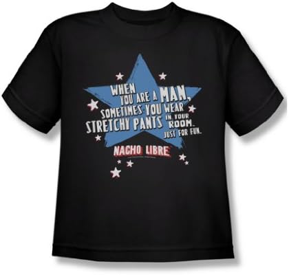 Nacho Libre - Youth Stetchy Pants T-Shirt In Black, Large, Black