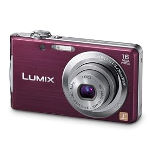 Panasonic Lumix DMC-FS18EG-V Digitalkamera (16 Megapixel, 4-fach opt. Zoom, 6,7 cm (2,7 Zoll) Display, bildstabilisiert) aubergine