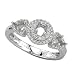 14K White Gold Diamond Engagement Ring Semimount