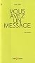 Vous avez un message