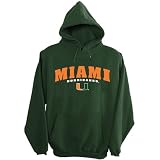 Cadre Athletic Miami Hurricanes Embroidered Felt Hooded Sweatshirt