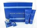 Ralph Lauren Blue Perfume for Women 4pc Set Eau De Toilette Spray 1.7 Oz, Eau De Toilette 0.25 Oz, Body Gel 3.4 Oz, Shower Gel 3.4 Oz by Ralph Lauren