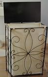 Wrought-iron Scroll Laundry Hamper