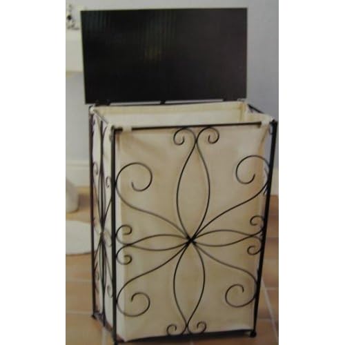 Wroughtiron Scroll Laundry Hamper Divided Laundry Hampers