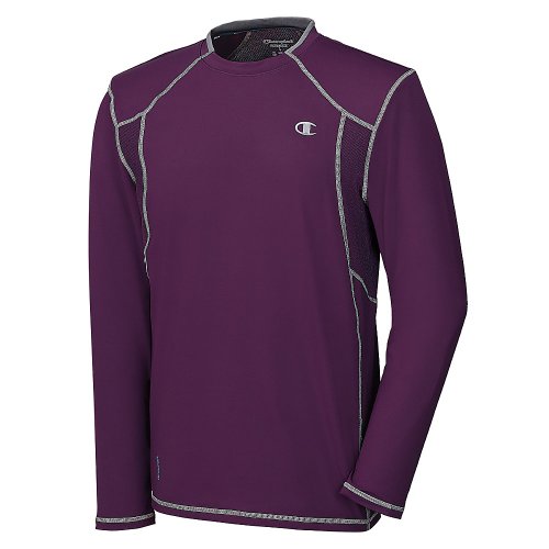 Champion T6612 PowerFlex Degree Men's Long Sleeve Tee L Shiraz