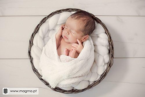 Extra-Long (12-ft) Soft Merino Wool Braids for Newborn Photography