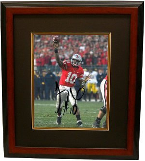 Troy Smith signed Ohio State Buckeyes 16X20 Photo Custom Framed