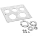 Thermo Scientific ELED 3161593 Stainless Steel Precision Concentric Ring Water Bath Cover Conversion Kit, For Precision General Purpose Water Bath Model 184 or 284 with 3-Small and 2-Large Ring Openings