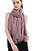 Premium Women Extreme Soft Scarf Wrap Shawl For Any Season, Super Size, Rich Color Choice (Mauve)