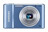 Samsung ST66 Digitalkamera (16 Megapixel, 5-fach opt. Zoom, 6,9 cm (2,7 Zoll) Display, microSD-Karte, bildstabilisiert) blau
