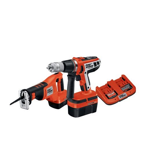 24 Volt 2 Tool Cordless Combo Kit Fire Storm