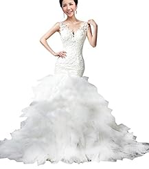 Mermaid Sleeveless Spring Summer Fall Winter Lace Belted  Dress